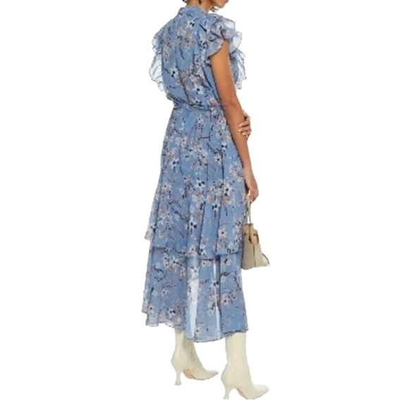 Walter Baker Jayda Ruffled Floral High-low Dress Size 2 - Picture 10 of 16